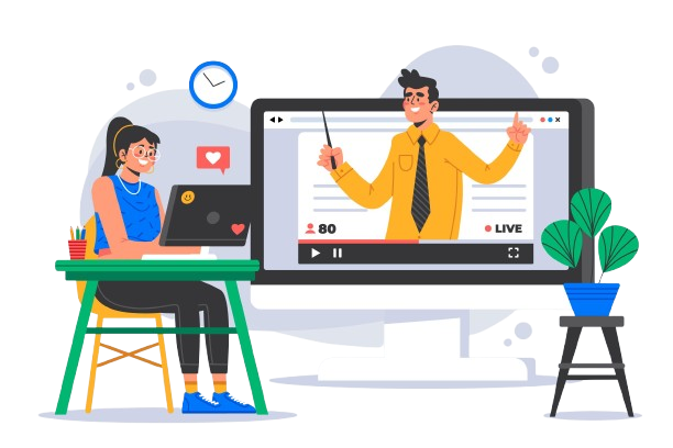 GeM online training services and virtual business consulting featuring a live webinar session for procurement training, bid management, and seller skill development