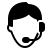 Customer support services representative with headset providing helpdesk support solutions and client assistance